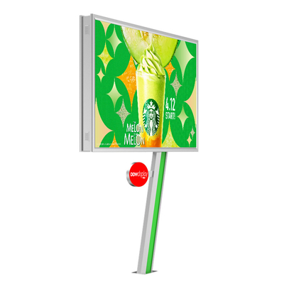 Łatwy w montażu wyświetlacz cyfrowy 8000nits IP65 P6 stalowy billboard reklamy zewnętrznej led billboard cena