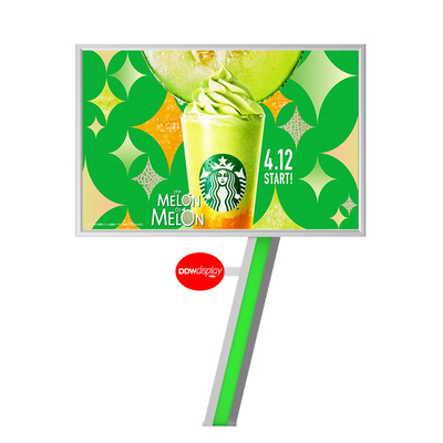 Łatwy w montażu wyświetlacz cyfrowy 8000nits IP65 P6 stalowy billboard reklamy zewnętrznej led billboard cena