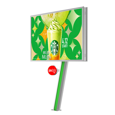 Łatwy w montażu wyświetlacz cyfrowy 8000nits IP65 P6 stalowy billboard reklamy zewnętrznej led billboard cena