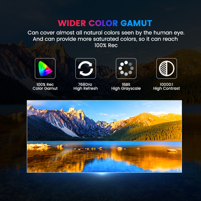 Ultra wysokiej rozdzielczości 600x337.5mm Micro COB LED Screen - P0.78 do P1.5625 Pixel Pitch dla studiów nadawczych i imprez korporacyjnych