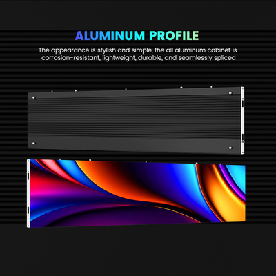 500x250/750x250/1000x250mm Aluminiowy ekran LED - P1.56 P1.95 P2.5 P2.6 P2.9 P3.91 - Idealny do reklamy w pomieszczeniach i wystaw